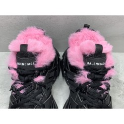 GT Balenciaga Track Fur Black and Pink