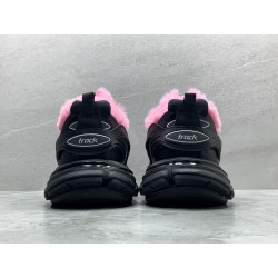 GT Balenciaga Track Fur Black and Pink