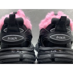 GT Balenciaga Track Fur Black and Pink