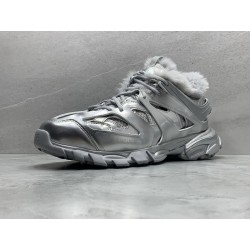 GT Balenciaga FLUFFY TRACK Fur Silver