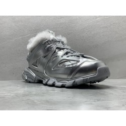 GT Balenciaga FLUFFY TRACK Fur Silver