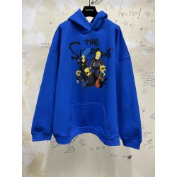 GT Balenciaga Simpsons Blue Hoodie