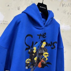 Balenciaga Simpsons Blue Hoodie