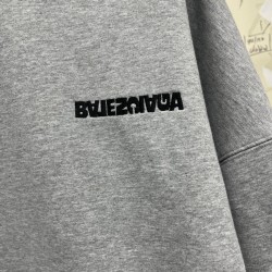 GT Balenciaga Turn Wide Fit Hoodies Grey 674986TLVB41167