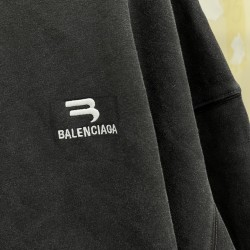 GT Balenciaga Sporty B Logo Hoodie Black 600583TLVA11070