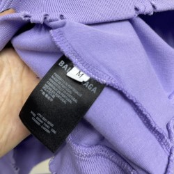 Balenciaga Destroyed Hoodie Purple