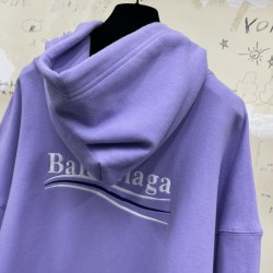 GT Balenciaga Political Campaign Hoodie Purple