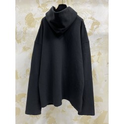 GT Balenciaga Free No Rib Hoodie Black