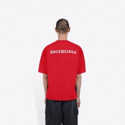 GT Balenciaga Logo Red White Tee