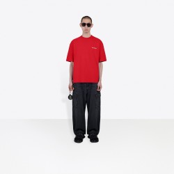 GT Balenciaga Logo Red White Tee