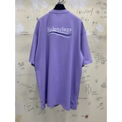 GT Balenciaga Coke Political Campaign Purple Tee