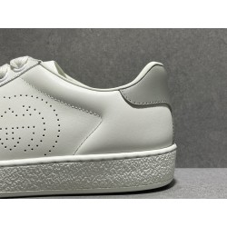 GT Gucci Ace Perforated Interlocking G White Grey
