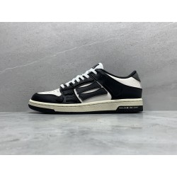 GT Amiri Skel Top low Top Sneakers Black  White