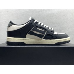 GT Amiri Skel Top low Top Sneakers Black  White