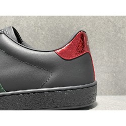 GT Gucci Ace Black Leather Sneaker