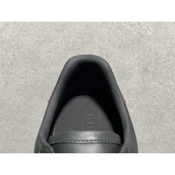 GT Gucci Ace Black Leather Sneaker