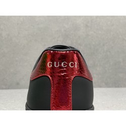 GT Gucci Ace Black Leather Sneaker