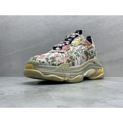 Gucci x Balenciaga The Hacker Project Triple-S Flora Print