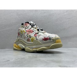 Gucci x Balenciaga The Hacker Project Triple-S Flora Print