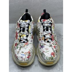 Gucci x Balenciaga The Hacker Project Triple-S Flora Print