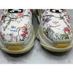 Gucci x Balenciaga The Hacker Project Triple-S Flora Print