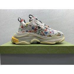 Gucci x Balenciaga The Hacker Project Triple-S Flora Print