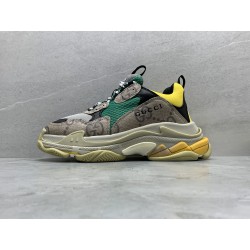 GT Gucci x Balenciaga The Hacker Project Triple-S Beige Green Yellow