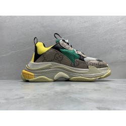 GT Gucci x Balenciaga The Hacker Project Triple-S Beige Green Yellow