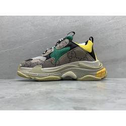 GT Gucci x Balenciaga The Hacker Project Triple-S Beige Green Yellow