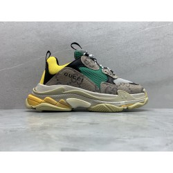 GT Gucci x Balenciaga The Hacker Project Triple-S Beige Green Yellow