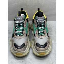 GT Gucci x Balenciaga The Hacker Project Triple-S Beige Green Yellow