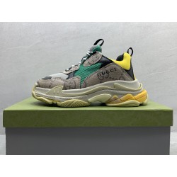 GT Gucci x Balenciaga The Hacker Project Triple-S Beige Green Yellow