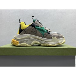 GT Gucci x Balenciaga The Hacker Project Triple-S Beige Green Yellow