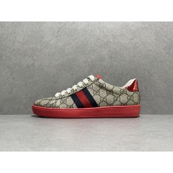 GT Gucci Ace GG Supreme Red Sole Sneaker