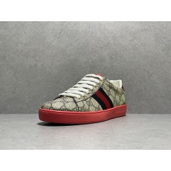 GT Gucci Ace GG Supreme Red Sole Sneaker