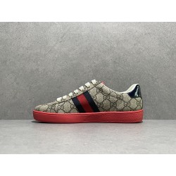 GT Gucci Ace GG Supreme Red Sole Sneaker