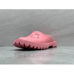 GT Gucci Elea GG Slip On Sandal Pink