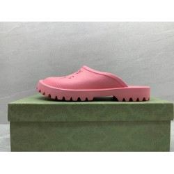 GT Gucci Elea GG Slip On Sandal Pink