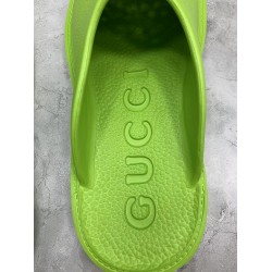 GT Gucci Elea GG Slip On Sandal Green