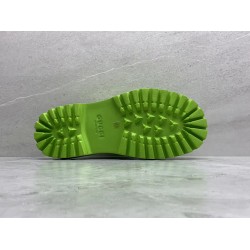 GT Gucci Elea GG Slip On Sandal Green