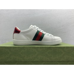 GT Gucci Ace White Leather Embroidered Bee