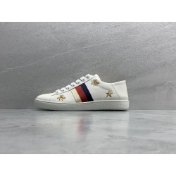 GT Gucci Ace White Leather Bees and Stars