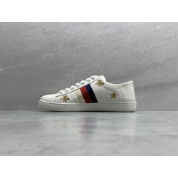 GT Gucci Ace White Leather Bees and Stars