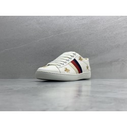 GT Gucci Ace White Leather Bees and Stars