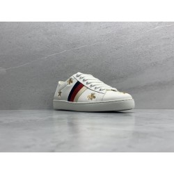 GT Gucci Ace White Leather Bees and Stars