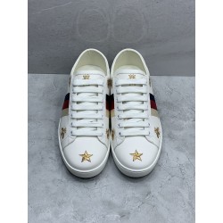 GT Gucci Ace White Leather Bees and Stars