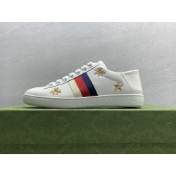 GT Gucci Ace White Leather Bees and Stars