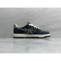 A Bathing Ape Bape SK8 Sta Army Green Dark Blue