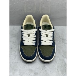 A Bathing Ape Bape SK8 Sta Army Green Dark Blue