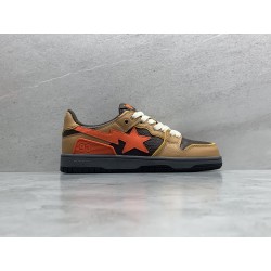 GT A Bathing Ape Bape SK8 Sta Brown Orange